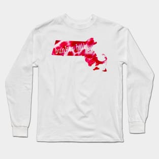 Tie Dye Bunker Hill Community College Long Sleeve T-Shirt